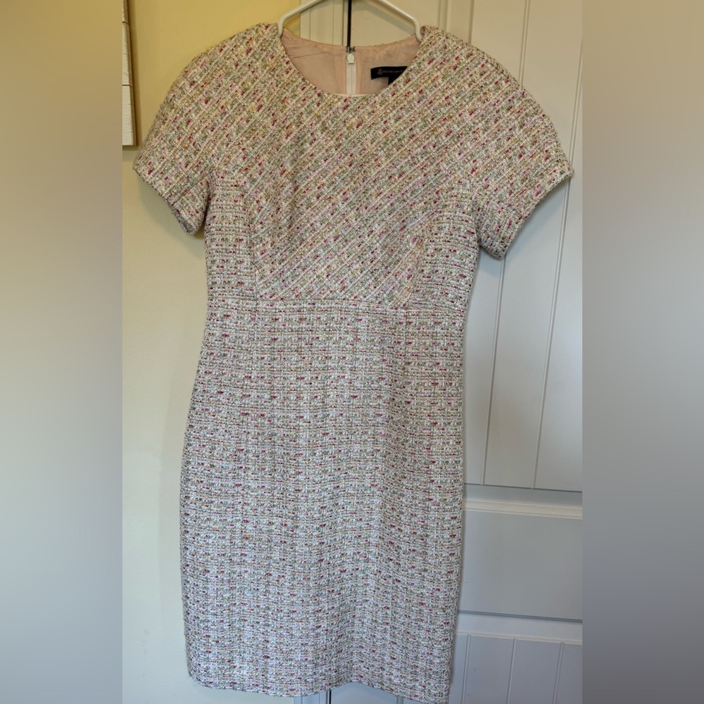 Elegant Tweed Sheath Dress